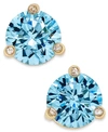 Kate Spade Gold-tone Pink Stone And Crystal Stud Earrings In Aquamarine