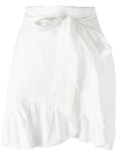 Isabel Marant Étoile Ruffled Mini Skirt In White