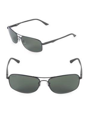 ray ban rectangle aviator sunglasses