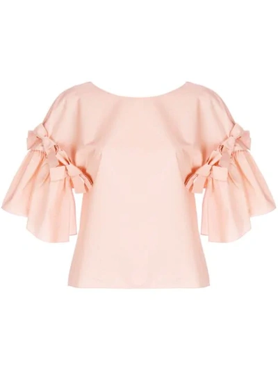 Fendi Bow Detailed Blouse - Pink