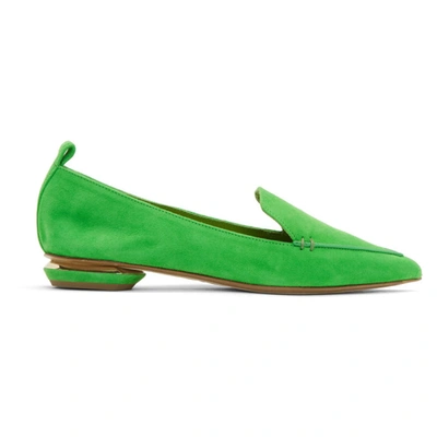 Nicholas Kirkwood 18mm Beya Loafers In G63 Green