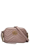 Gucci Gg Marmont 2.0 Matelasse Leather Shoulder Bag - White In Porcelain Rose