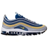 Nike Men's Air Max 97 Running Sneakers From Finish Line In Grey/blue