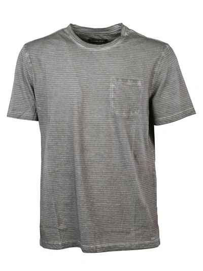 Michael Kors Striped T-shirt In Alloy