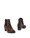 Hogan Ankle Boots In Brown