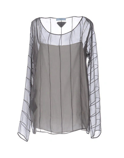 Prada Blouse In Grey