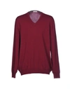 Gran Sasso Sweater In Maroon