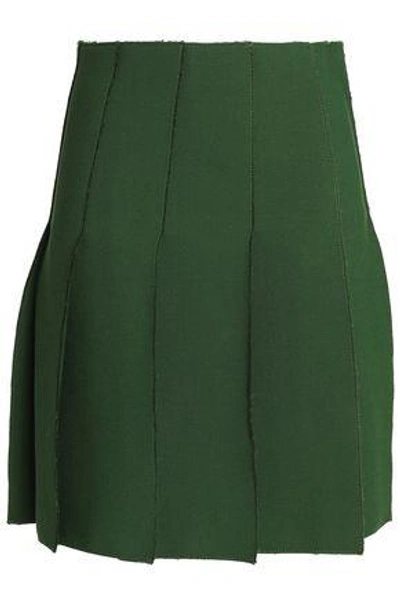 Emilio Pucci Woman Pleated Wool Skirt Green