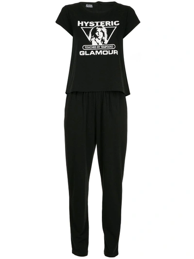 Hysteric Glamour Touched By Temptation Jumpsuit In Black