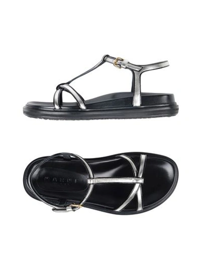 Marni Sandals In Silver