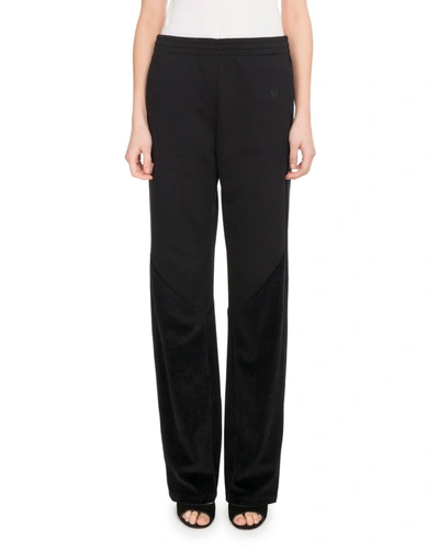 Givenchy Low-rise Straight-leg Quilted Cotton Track Pants In Black