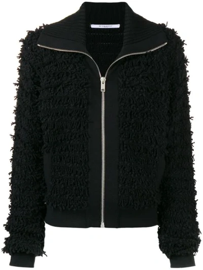 Givenchy Textured Wool-blend Jacket In Black