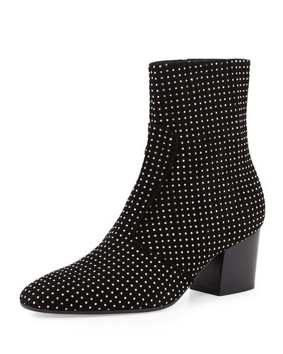 Laurence Dacade Ringo Studded Suede Bootie, Black