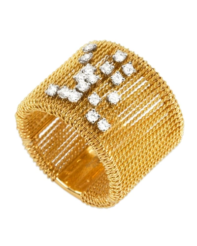 Staurino Fratelli 18k Gold Renaissance Dancing Diamond Ring