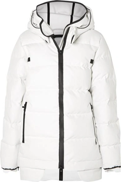 Templa 3l Quilted Cotton-blend And Tech-jersey Down Coat In White