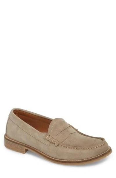 Pajar Wayne Textured Penny Loafer In Earth Beige