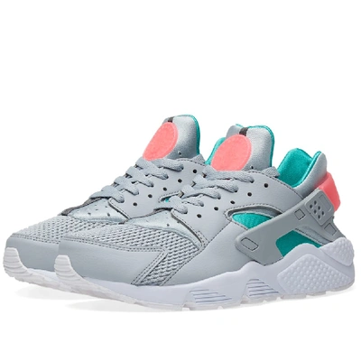 Nike Men's Air Huarache Run Running Sneakers From Finish Line In Grey