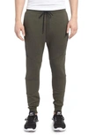 Nike Tech Fleece Jogger Pants In Cargo Khaki/oil Green/black