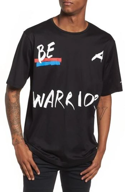Antony Morato Be Warrior Graphic T-shirt In Black