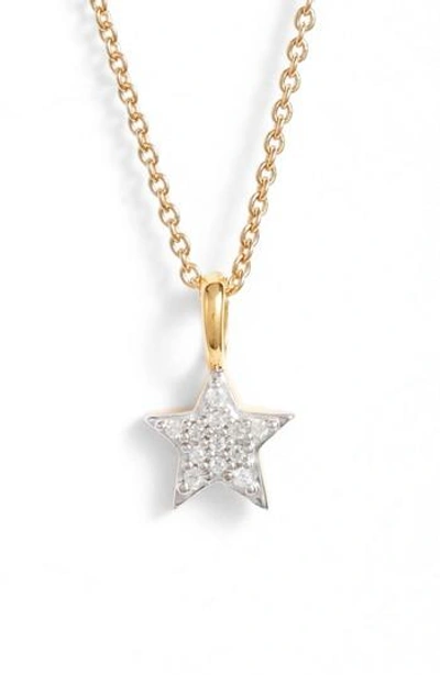 Missoma Pave Star Pendant Necklace In Gold