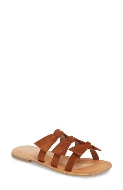 Jeffrey Campbell Atone Bow Sandals In Tan
