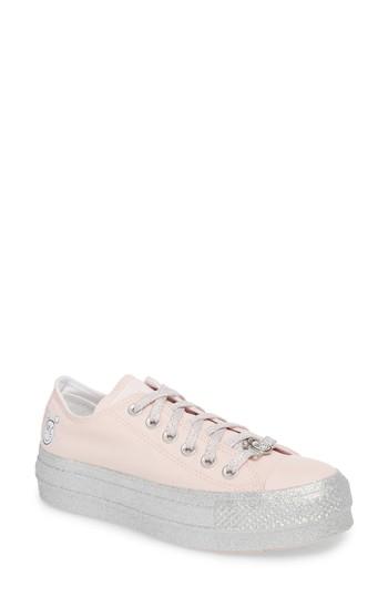 converse glitter platform
