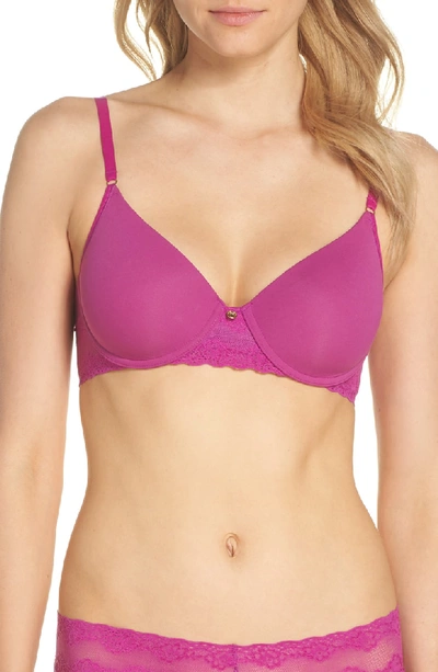 Natori Bliss Perfection Underwire Contour Bra In Plumberry
