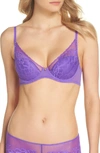 Natori Flora Contour Underwire Bra In Grape Juice