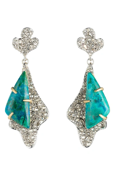 Alexis Bittar Roxbury Crystal Encrusted Post Earrings In Blue/multi