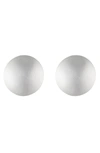 Alexis Bittar Medium Dome Clip Earrings In Silver