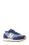 New Balance 515 Suede Sneaker In Mercury Blue/ Nb Navy
