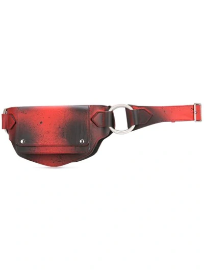 Calvin Klein 205w39nyc Paint Splattered Waist Belt In Red