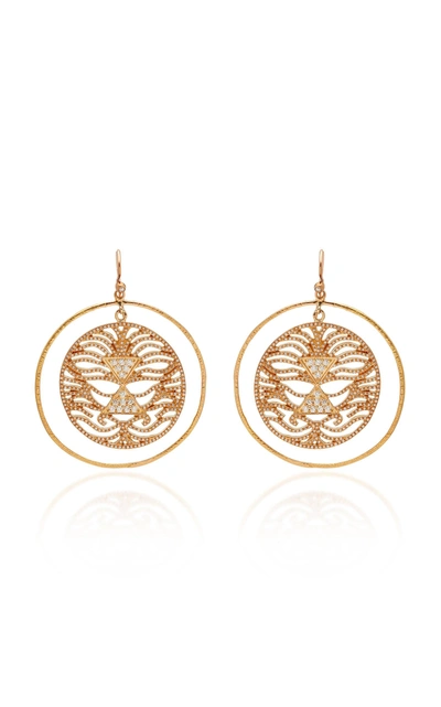 Misahara Lavi 18k Rose Gold Diamond Earrings
