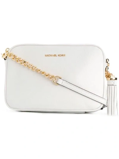 Michael Michael Kors Ginny Crossbody Bag In White