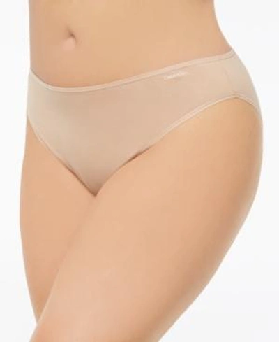 Calvin Klein Plus Size Form Stretch Bikini Qd3708, First At Macy's In Bare