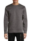 Helmut Lang Neoprene Pullover In Dark Charcoal