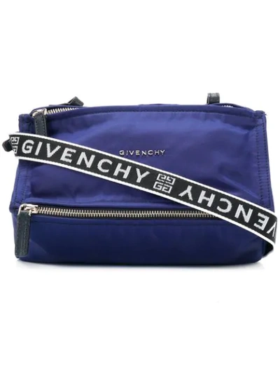 Givenchy Mini Pandora Nylon Shoulder Bag - Blue In Dark Blue