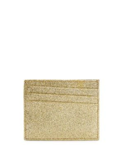 Maison Margiela Natural Glitter Leather Card Case