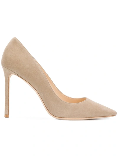 Jimmy Choo Suede Classic Pumps In Beige