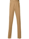 Pt01 Tailored Trousers In Brown