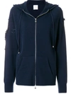 Barrie Romantic Timeless Cashmere Hoodie In Blue