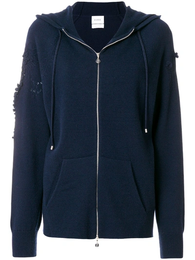 Barrie Romantic Timeless Cashmere Hoodie In Blue
