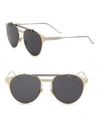 Dior Motion1 53mm Aviator Sunglasses In Gold