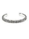 King Baby Studio American Voices Engraved Sterling Silver Cuff Bracelet