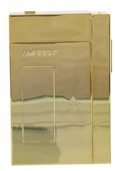 Ambush Cassette Player Cigarettes Case In Gold