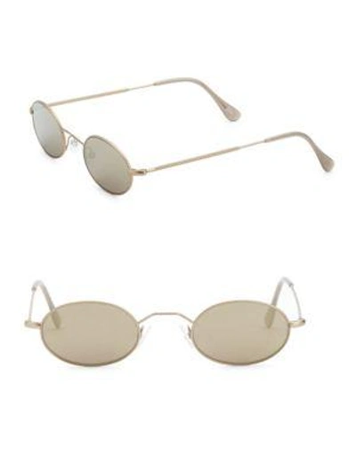 Andy Wolf Armstrong 44mm Oval Sunglasses In Gold Matt