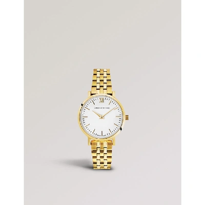 Larsson & Jennings Lgn265lgldcqpgwo Lugano Vasa Gold-plated Stainless Steel Watch In Yellow Gold
