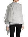 White + Warren Cashmere Travel Wrap In Grey Sky