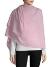 White + Warren Cashmere Travel Wrap In Shell Pink