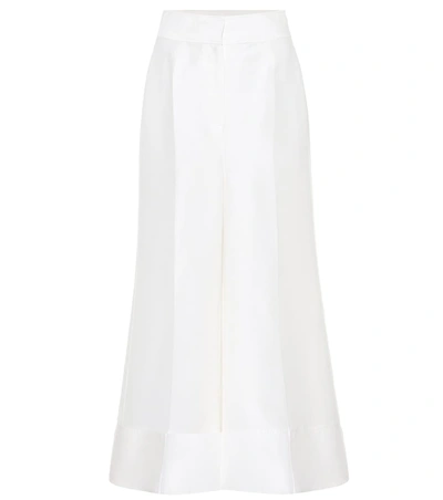 Roksanda Bridal羊毛混纺裤装 In White